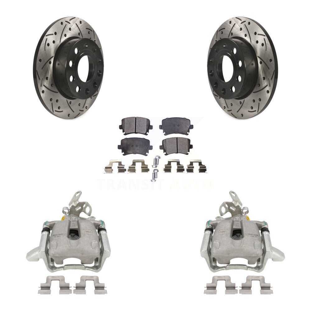 Transit Auto KCD-100517T Disc Brake Kit for 2005-2009 Volkswagen Jetta, Volkswagen Rabbit - Rear product image