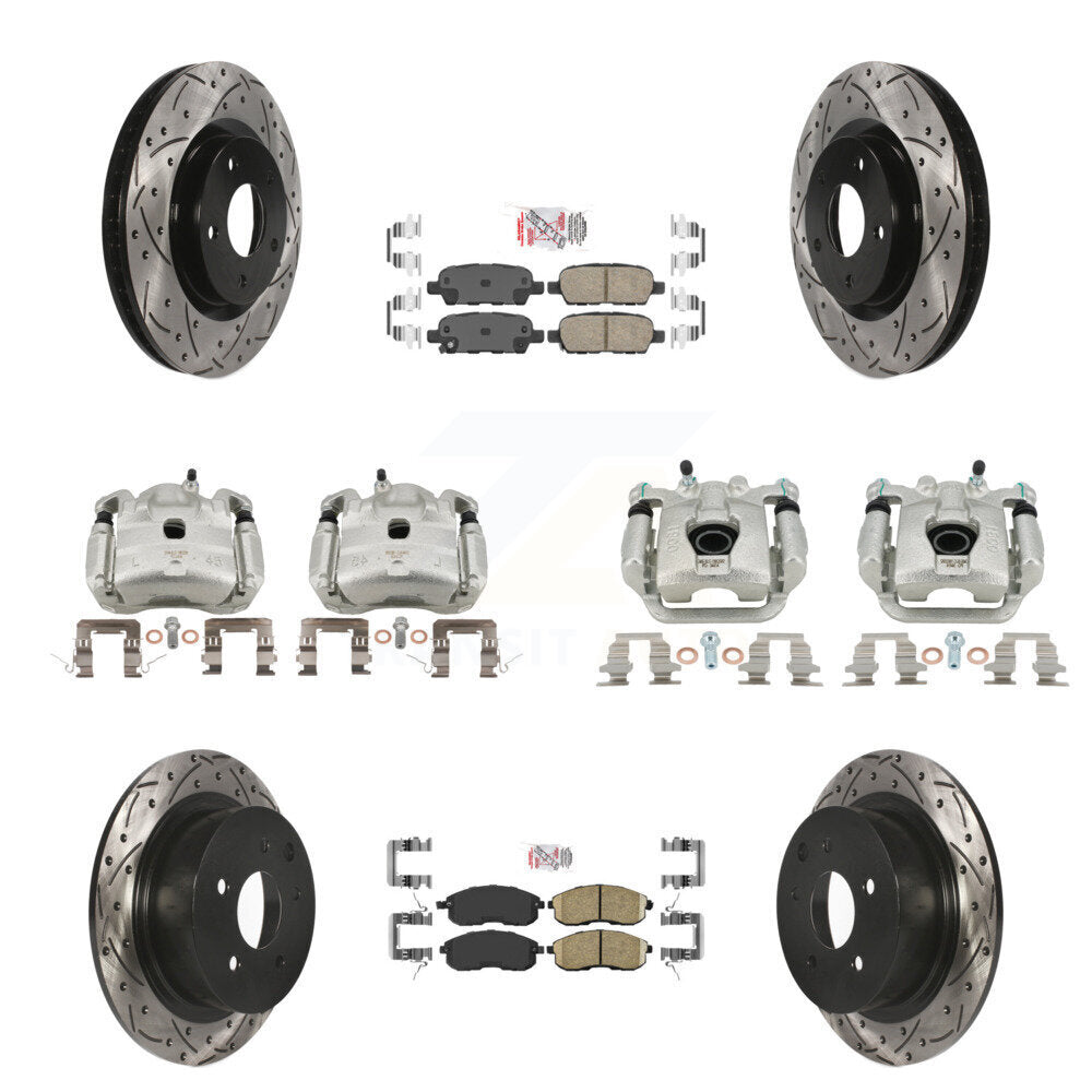 Transit Auto KCD-100518N Disc Brake Kit for 2007-2010 Nissan Sentra - Front and Rear product image
