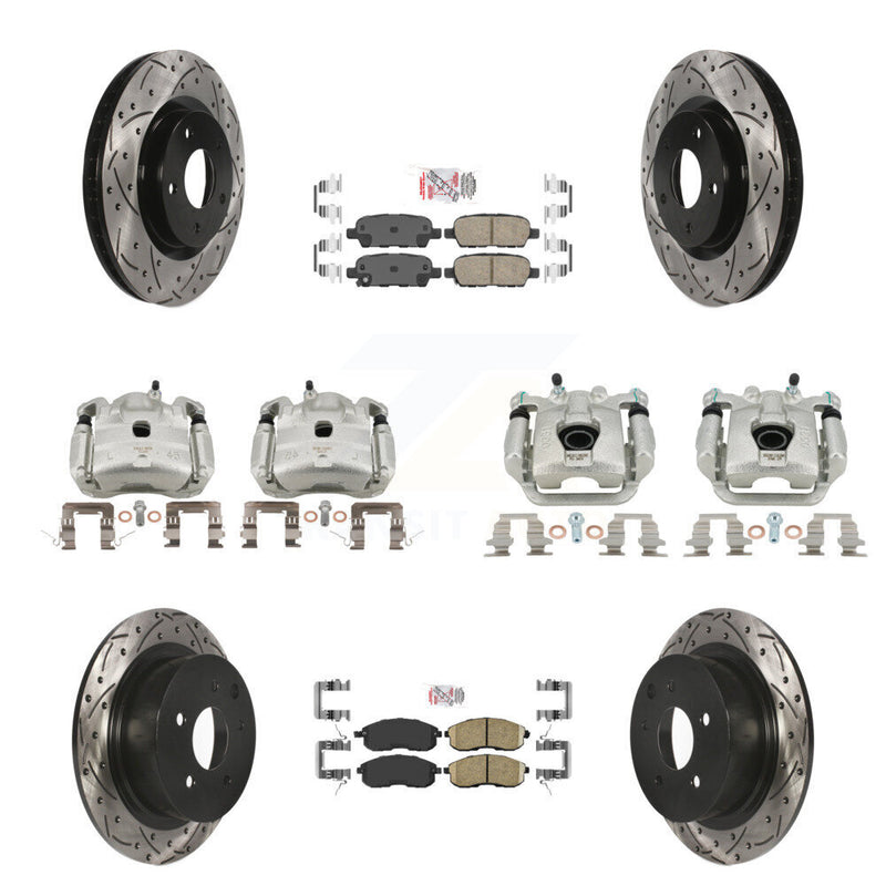 Transit Auto KCD-100518N Disc Brake Kit for 2007-2010 Nissan Sentra - Front and Rear product image