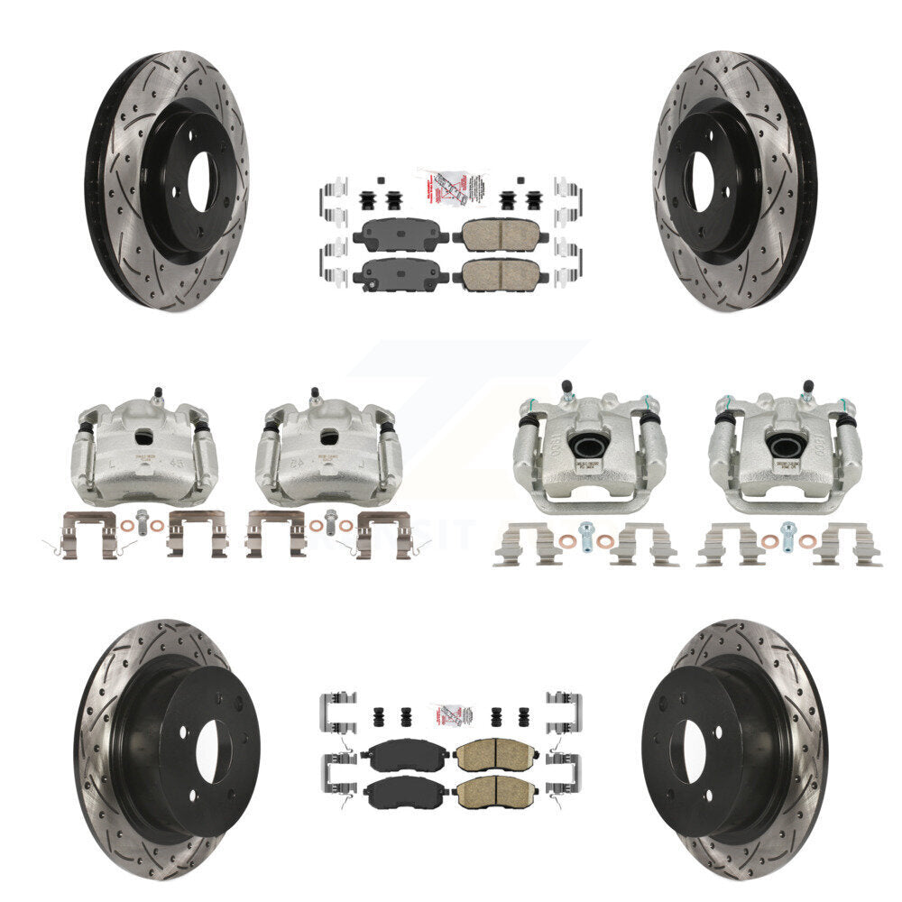 Transit Auto KCD-100519N Disc Brake Kit for 2007-2010 Nissan Sentra - Front and Rear product image