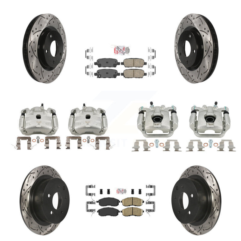 Transit Auto KCD-100520N Disc Brake Kit for 2007-2010 Nissan Sentra - Front and Rear product image