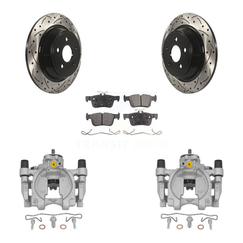 Transit Auto KCD-100522P Disc Brake Kit for 2017-2020 Ford SSV Plug-In Hybrid, Lincoln Continental, Ford Fusion & more - Rear product image