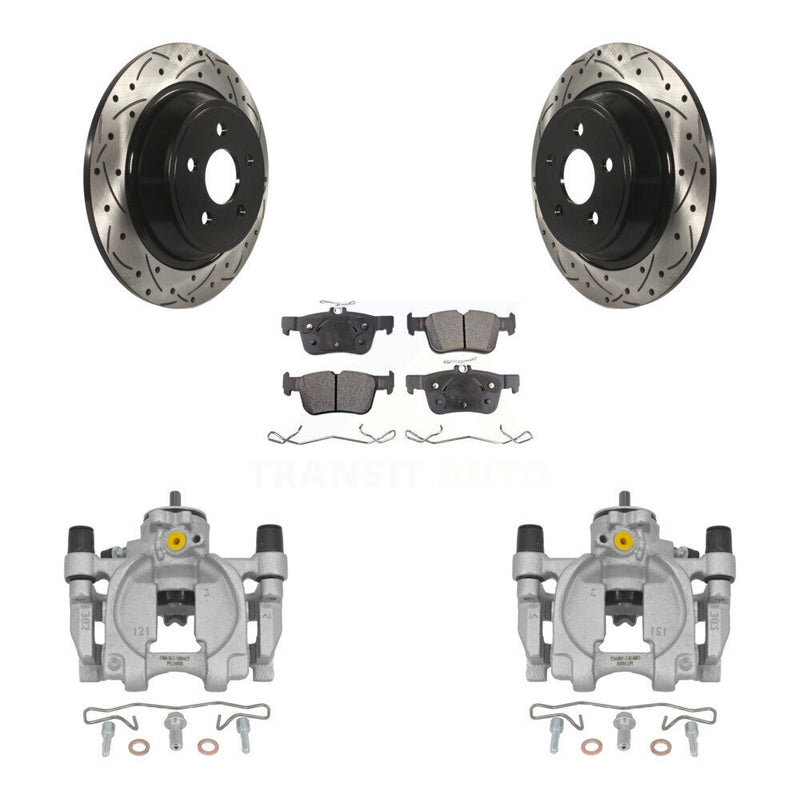 Transit Auto KCD-100522P Disc Brake Kit for 2017-2020 Ford SSV Plug-In Hybrid, Lincoln Continental, Ford Fusion & more - Rear product image