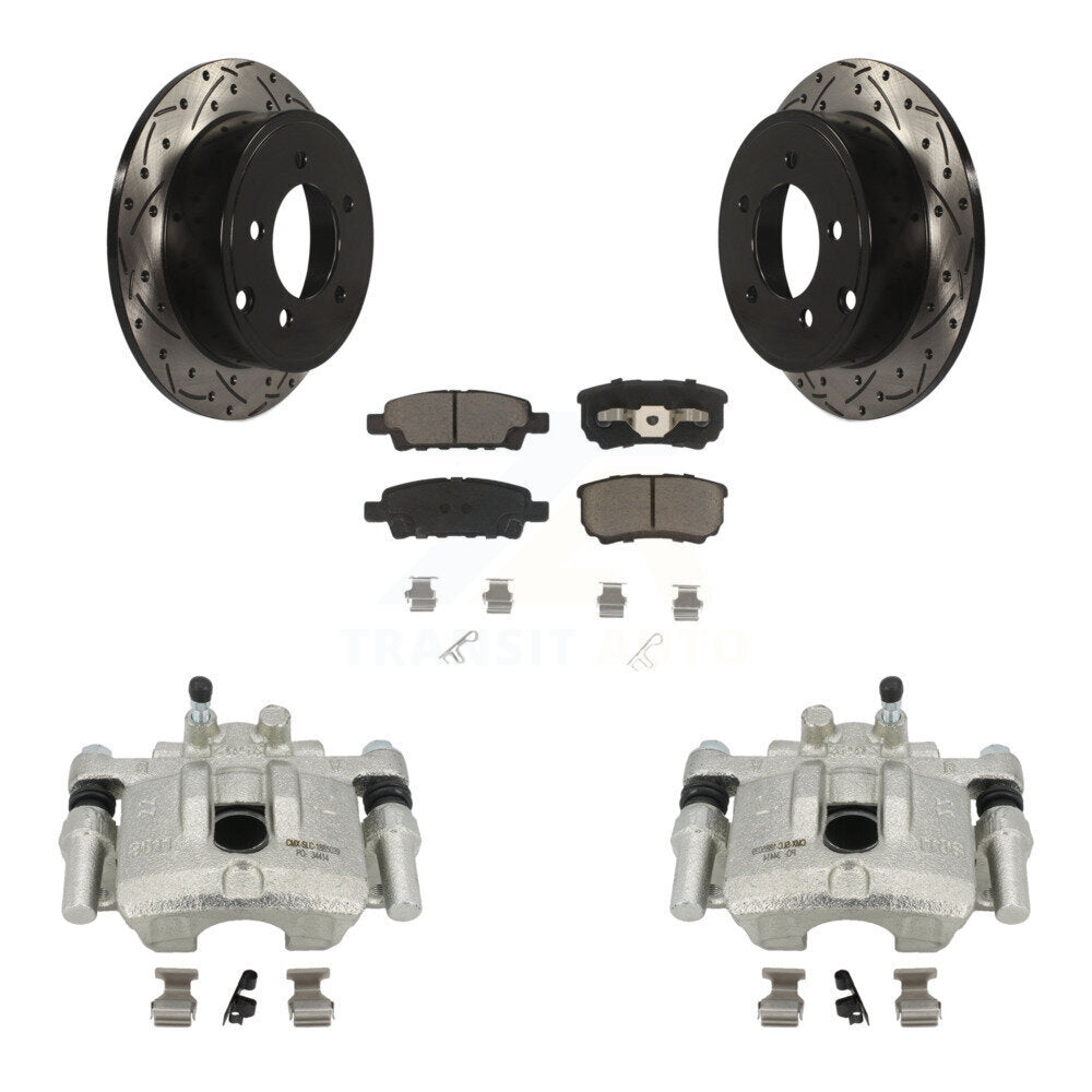 Transit Auto KCD-100523C Disc Brake Kit for 2007-2017 Jeep Compass, Mitsubishi Lancer, Chrysler 200 & more - Rear product image
