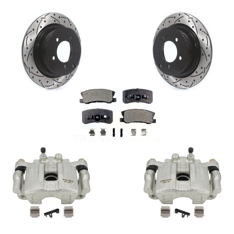 Transit Auto KCD-100531P Disc Brake Kit for 2007-2017 Jeep Compass, Mitsubishi Lancer, Mitsubishi Outlander & more - Rear product image
