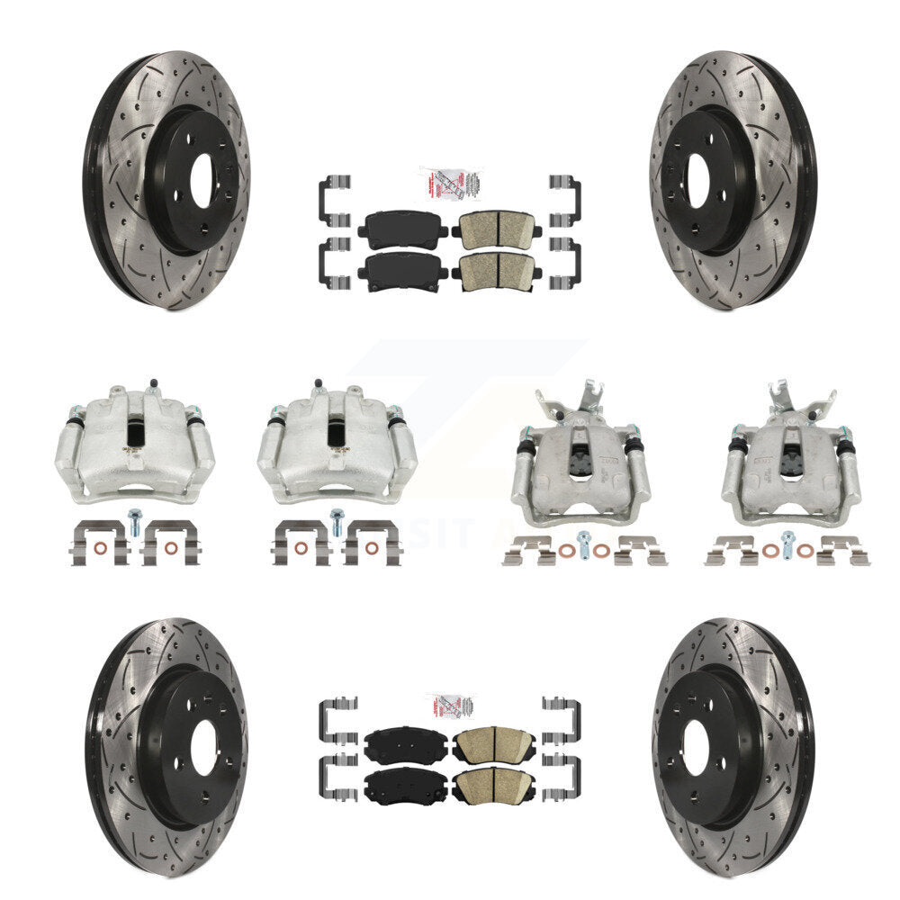 Transit Auto KCD-100533N Disc Brake Kit for 2016 Chevrolet Malibu Limited - Front and Rear product image