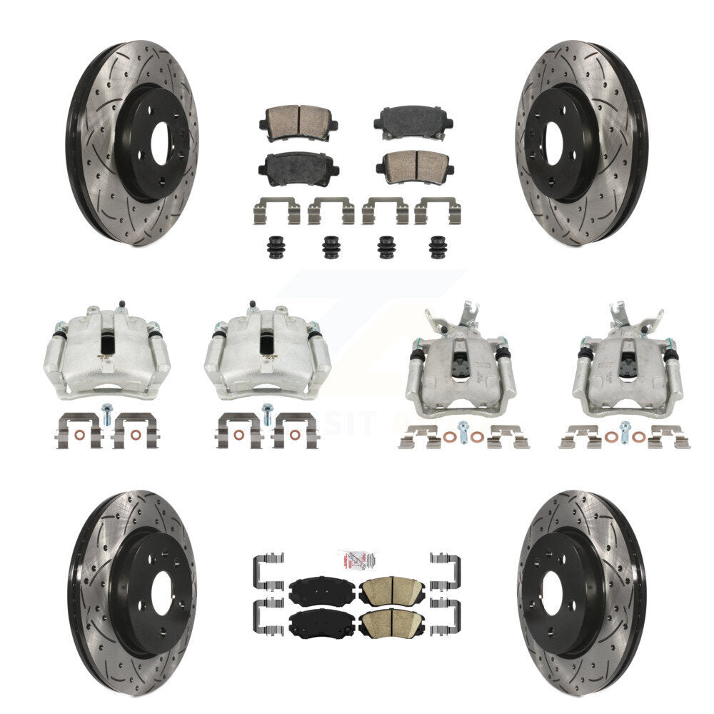 Transit Auto KCD-100534N Disc Brake Kit for 2016 Chevrolet Malibu Limited - Front and Rear product image