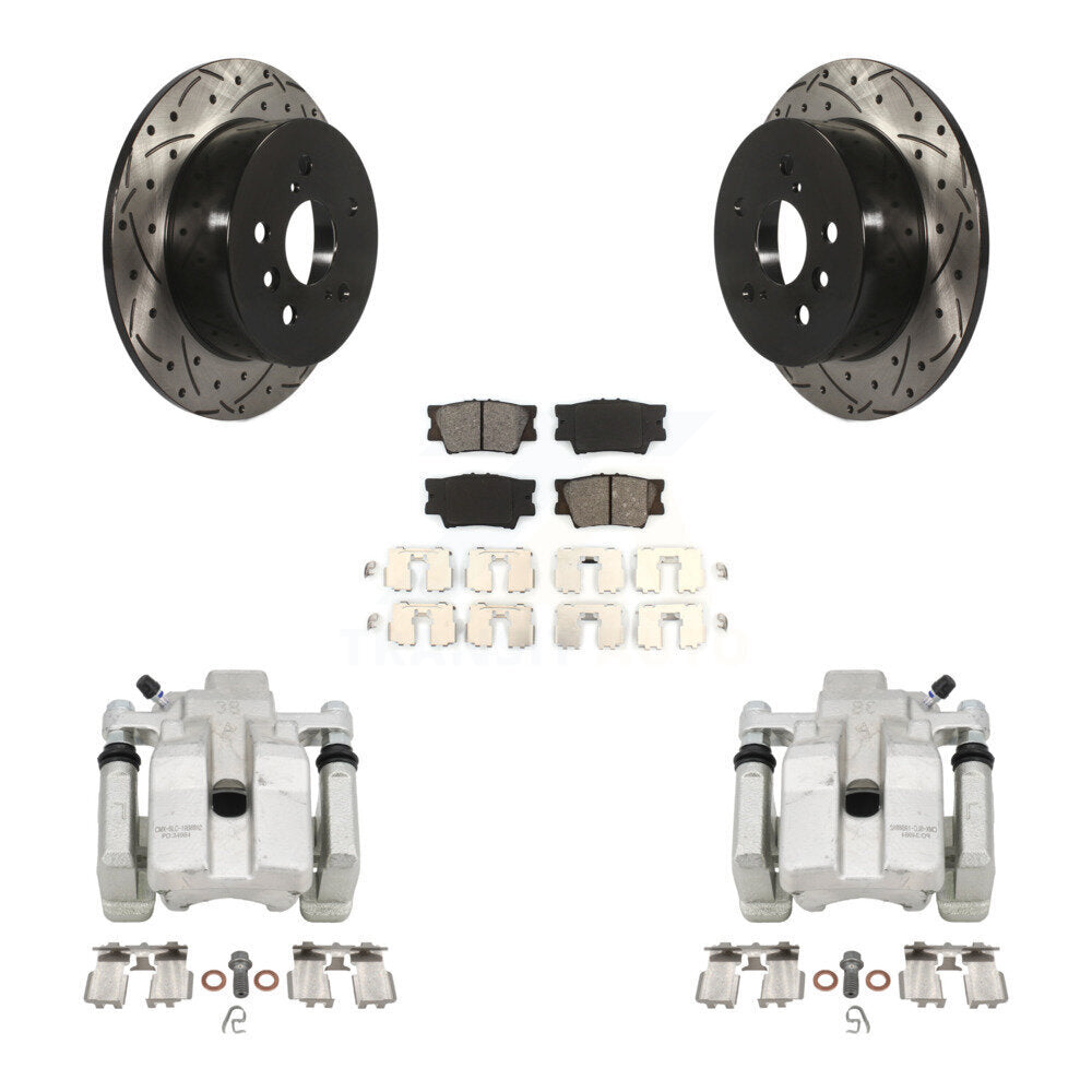 Transit Auto KCD-100534S Disc Brake Kit for 2012-2018 Lexus ES300h, Lexus ES350, Toyota Avalon & more - Rear product image