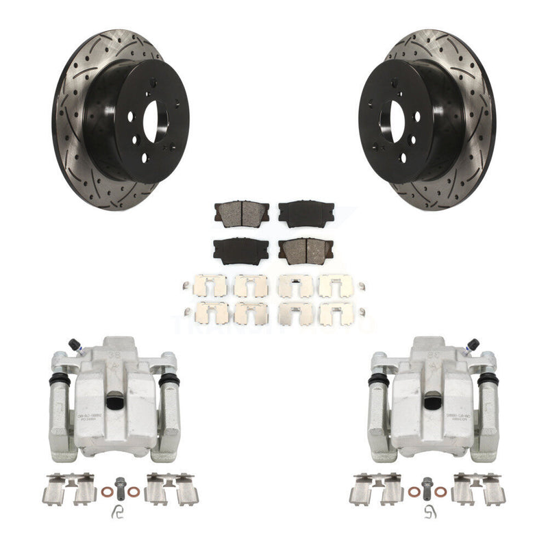 Transit Auto KCD-100534S Disc Brake Kit for 2012-2018 Lexus ES300h, Lexus ES350, Toyota Avalon & more - Rear product image
