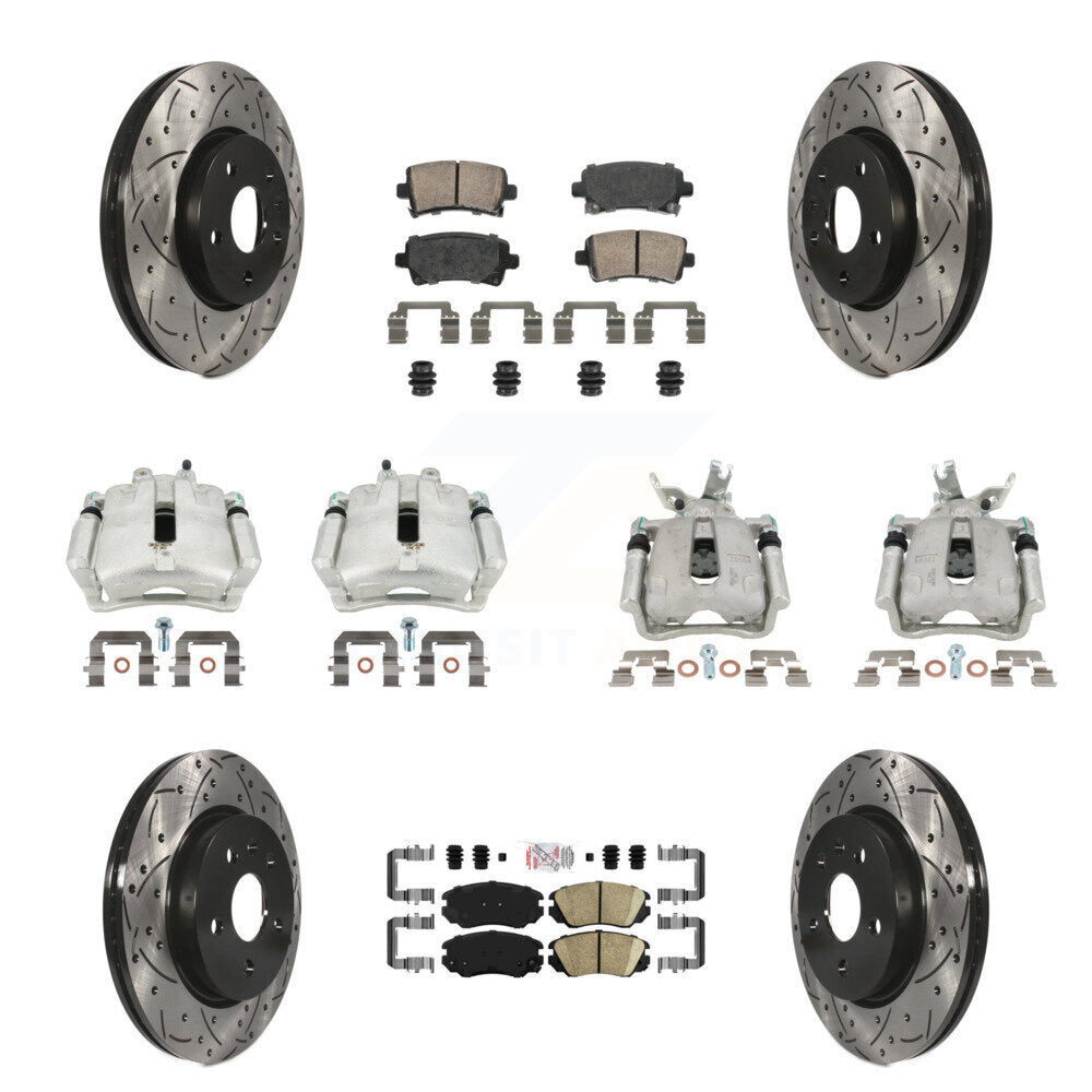 Transit Auto KCD-100536N Disc Brake Kit for 2016 Chevrolet Malibu Limited - Front and Rear product image