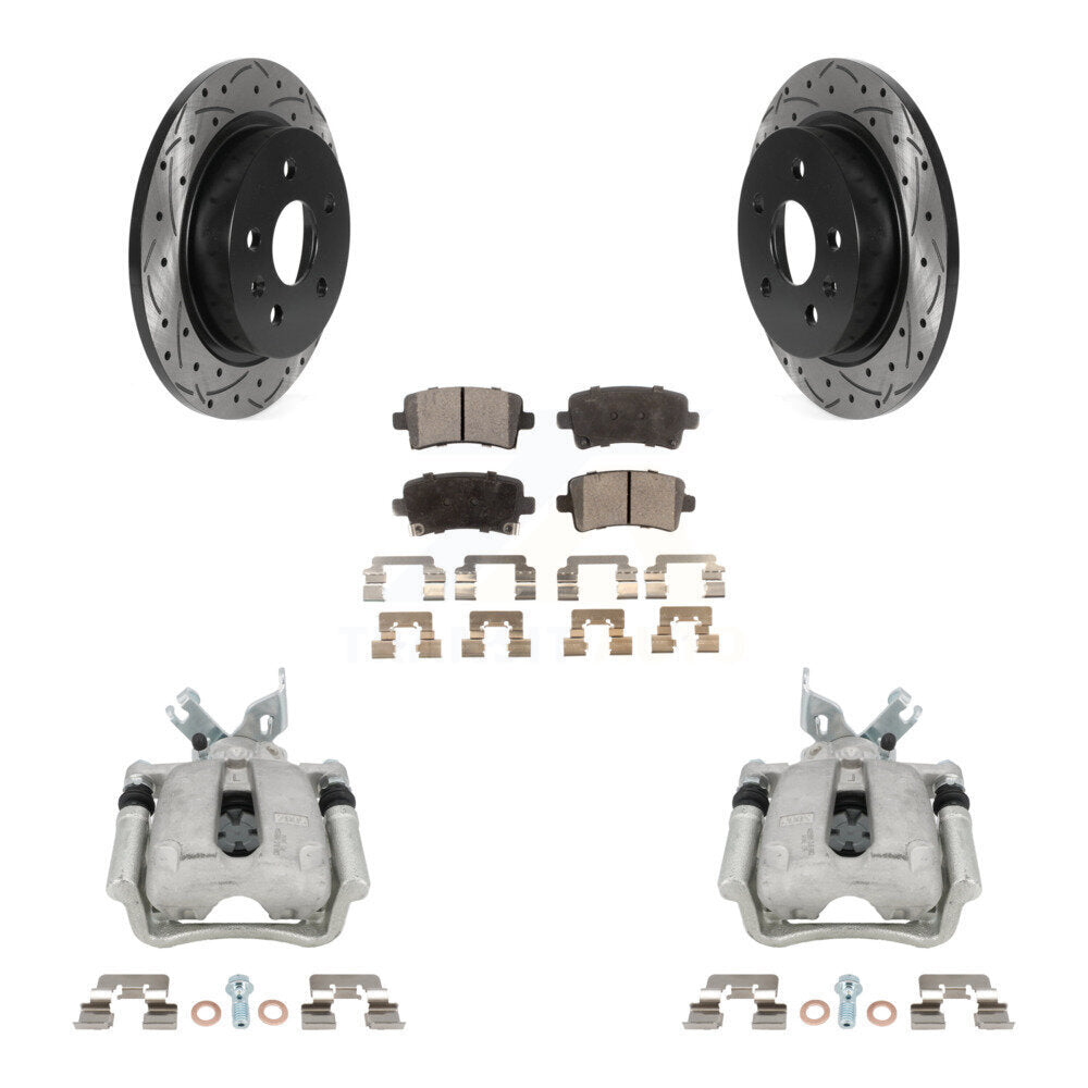 Transit Auto KCD-100536P Disc Brake Kit for 2011-2017 Chevrolet Malibu, Buick LaCrosse, Buick Regal - Rear product image