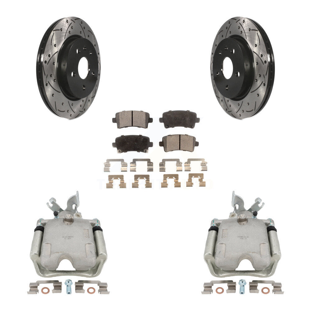 Transit Auto KCD-100537P Disc Brake Kit for 2011-2020 Cadillac XTS, Chevrolet Impala, Chevrolet Malibu & more - Rear product image