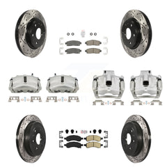 Transit Auto KCD-100540N Disc Brake Kit for 2007-2017 GMC Acadia Limited, Chevrolet Traverse, Buick Enclave & more - Front and Rear product image