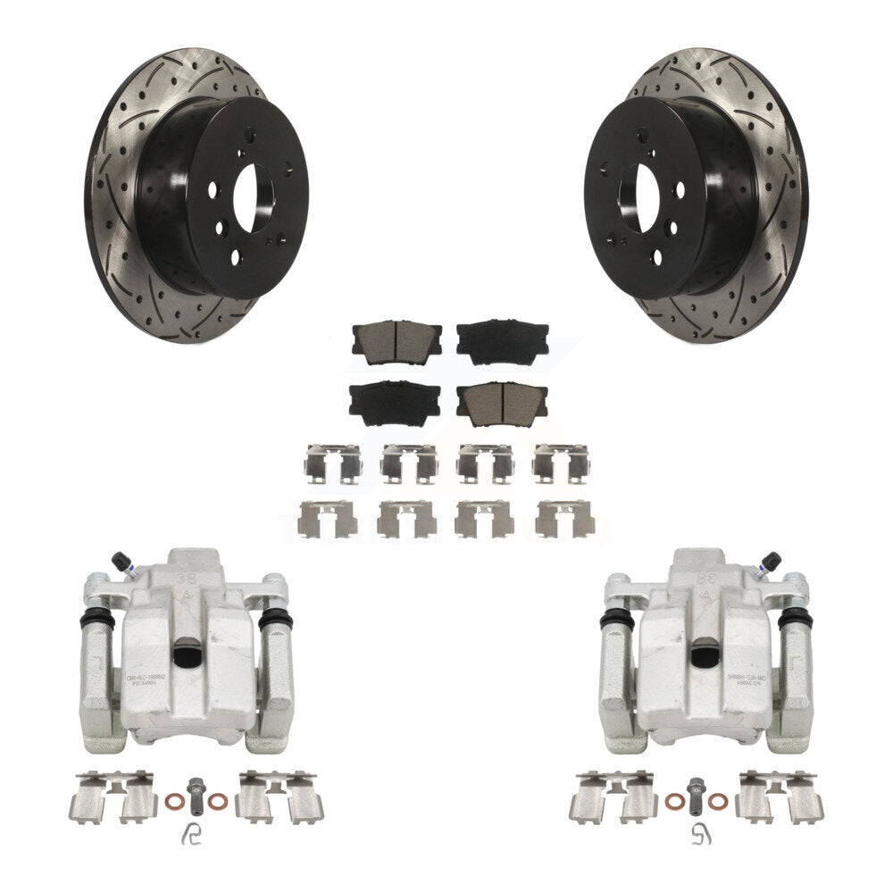 Transit Auto KCD-100542C Disc Brake Kit for 2012-2018 Lexus ES300h, Lexus ES350, Toyota Avalon & more - Rear product image