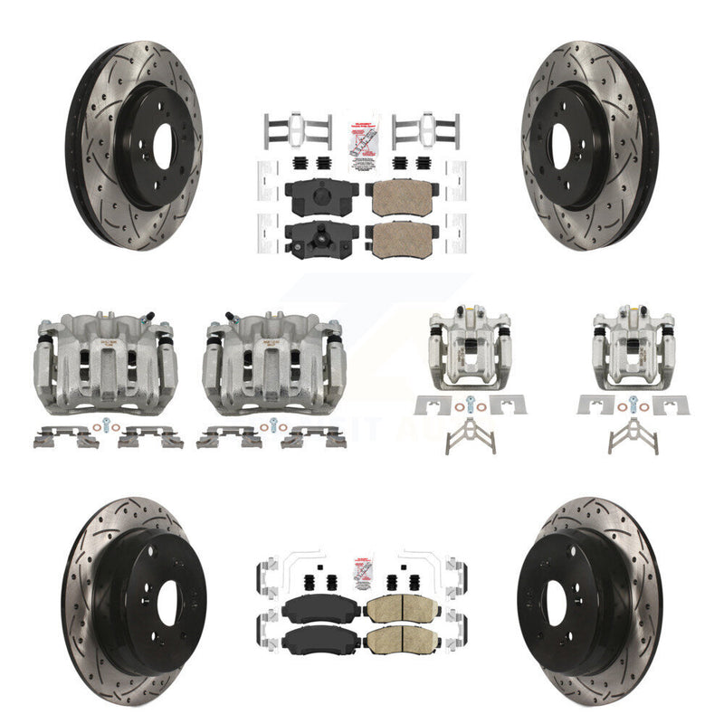 Transit Auto KCD-100542N Disc Brake Kit for 2007-2016 Honda CR-V - Front and Rear product image