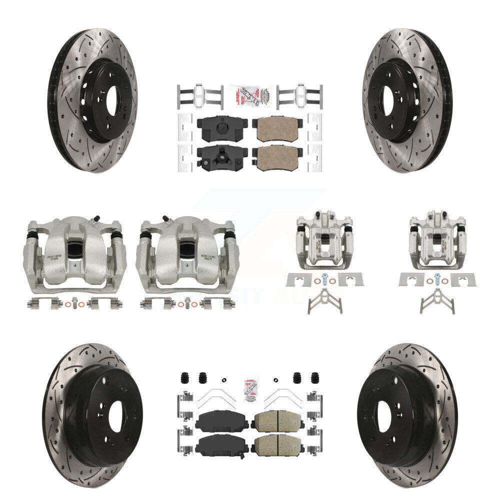 Transit Auto KCD-100547N Disc Brake Kit for 2016-2018 Acura RDX - Front and Rear product image