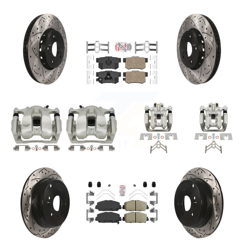 Transit Auto KCD-100547N Disc Brake Kit for 2016-2018 Acura RDX - Front and Rear product image