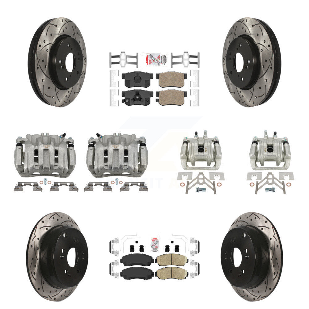 Transit Auto KCD-100549N Disc Brake Kit for 2007-2012 Acura RDX, Honda CR-V - Front and Rear product image