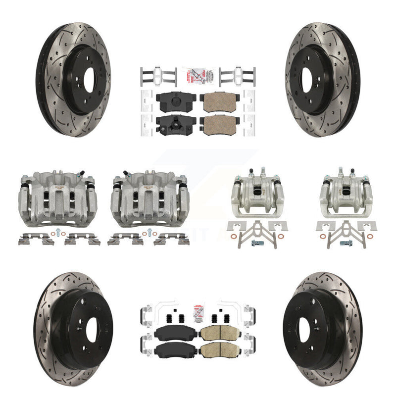 Transit Auto KCD-100549N Disc Brake Kit for 2007-2012 Acura RDX, Honda CR-V - Front and Rear product image