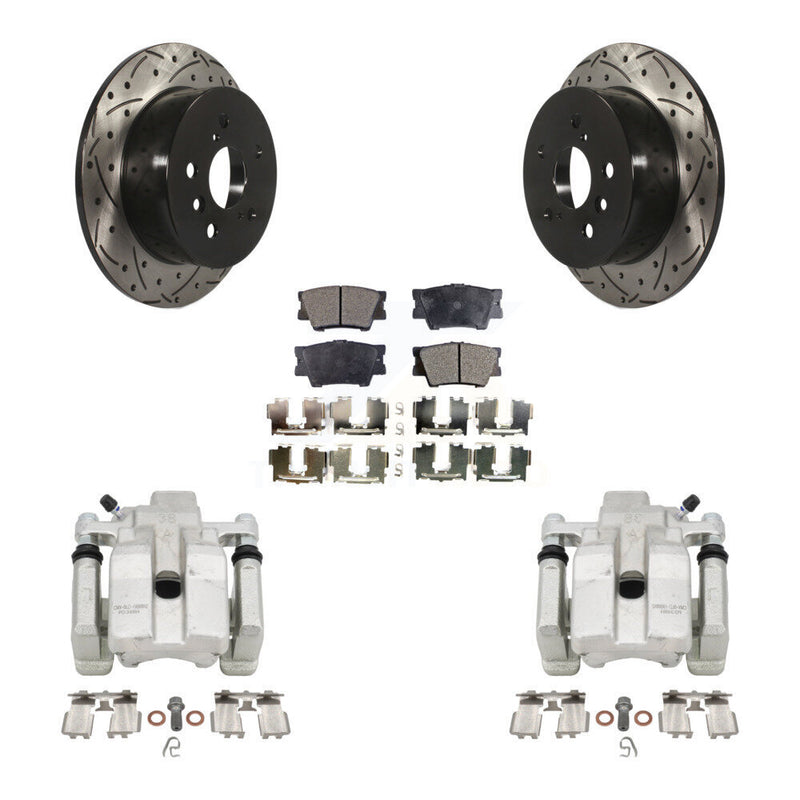 Transit Auto KCD-100549P Disc Brake Kit for 2012-2018 Lexus ES300h, Lexus ES350, Toyota Avalon & more - Rear product image