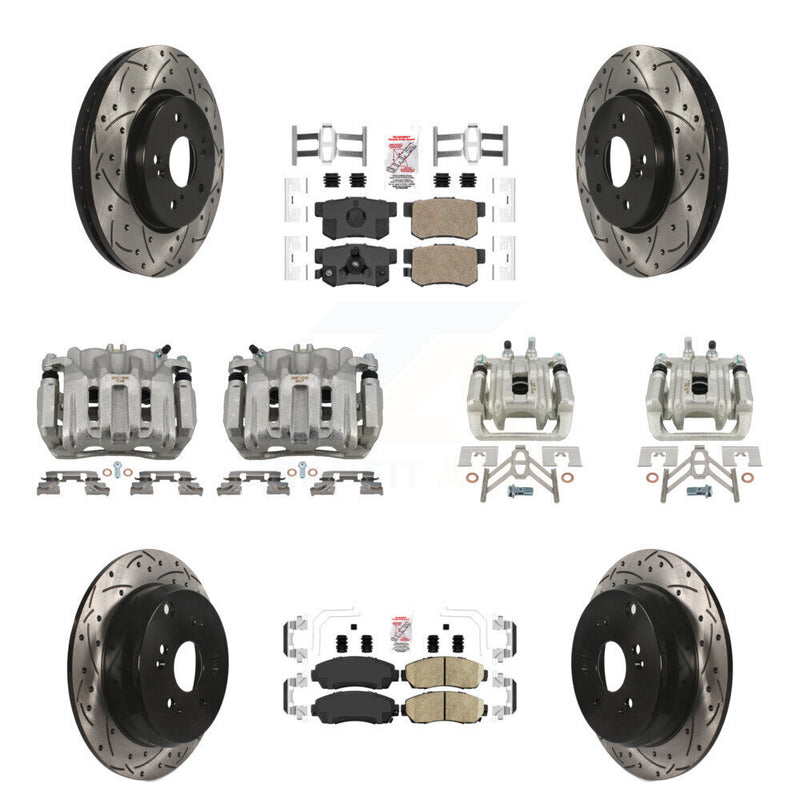 Transit Auto KCD-100550N Disc Brake Kit for 2007-2012 Acura RDX, Honda CR-V - Front and Rear product image