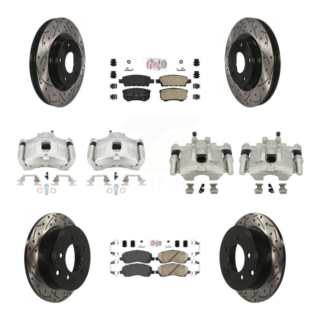 Transit Auto KCD-100553N Disc Brake Kit for 2007-2017 Chrysler 200, Dodge Caliber, Dodge Avenger & more - Front and Rear product image