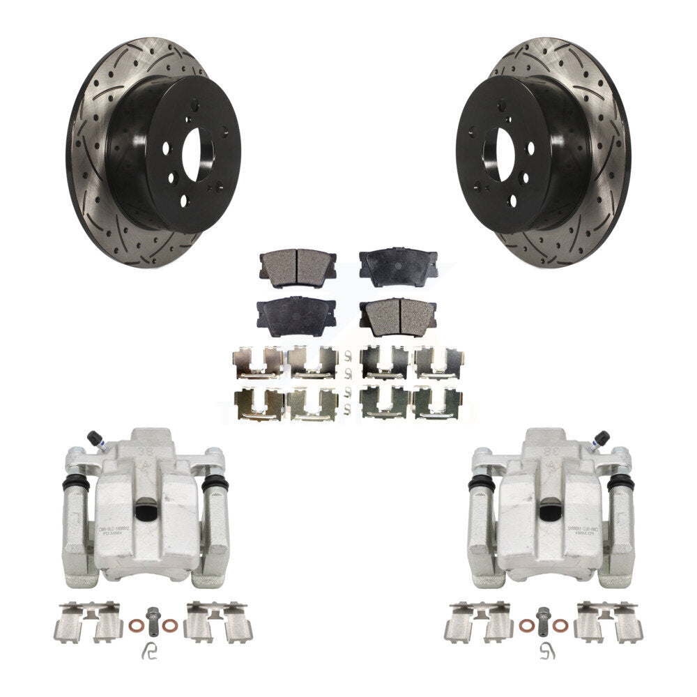 Transit Auto KCD-100553T Disc Brake Kit for 2012-2018 Lexus ES300h, Lexus ES350, Toyota Avalon & more - Rear product image