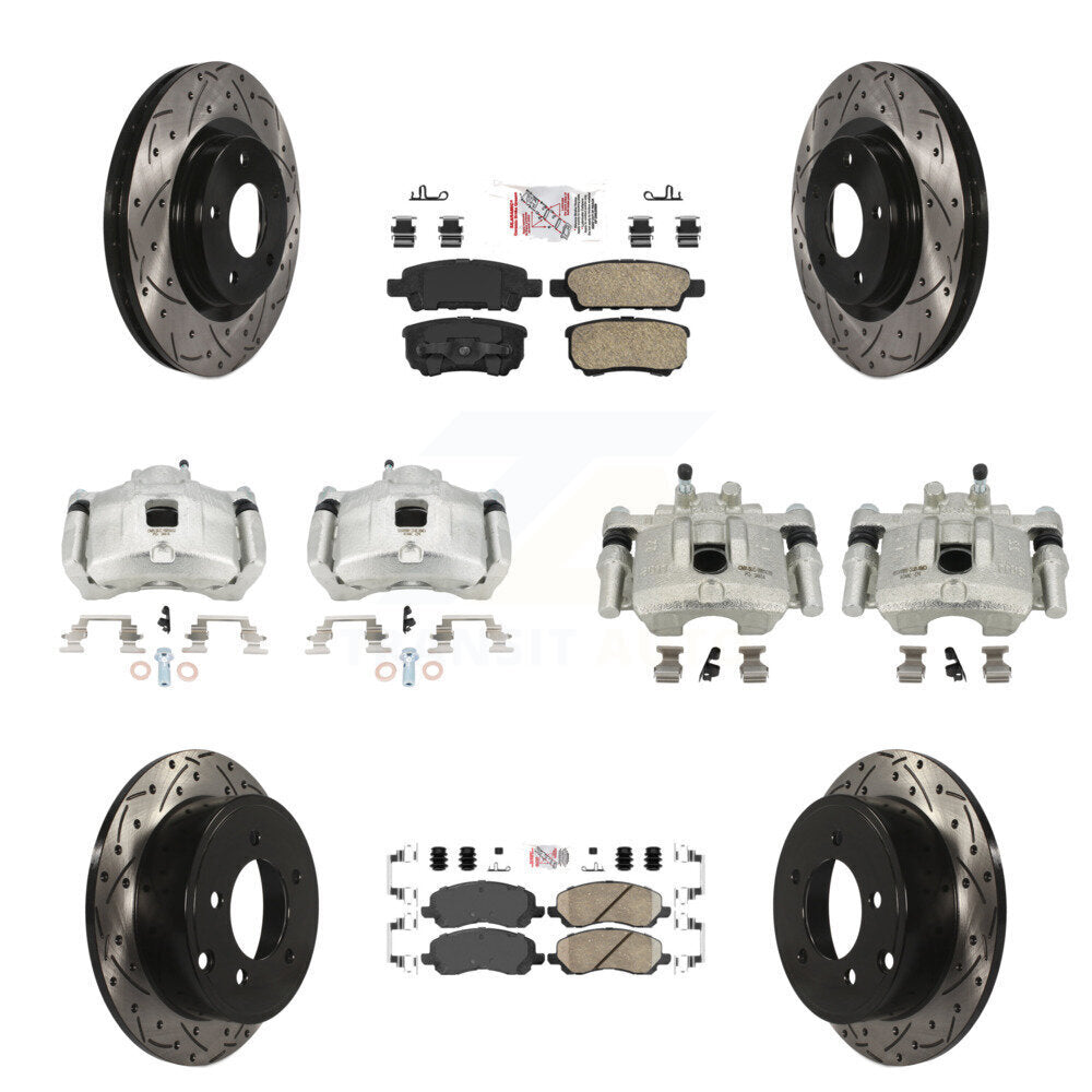 Transit Auto KCD-100554N Disc Brake Kit for 2007-2017 Chrysler 200, Dodge Caliber, Dodge Avenger & more - Front and Rear product image