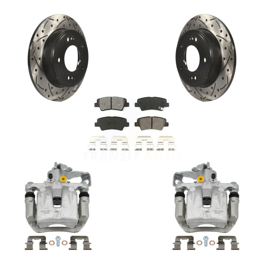 Transit Auto KCD-100554S Disc Brake Kit for 2013-2017 Hyundai Elantra GT, Kia Forte, Kia Forte Koup & more - Rear product image