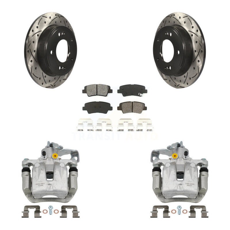 Transit Auto KCD-100554S Disc Brake Kit for 2013-2017 Hyundai Elantra GT, Kia Forte, Kia Forte Koup & more - Rear product image