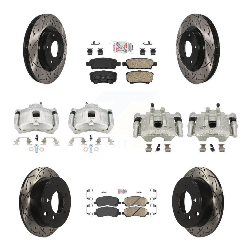 Transit Auto KCD-100556N Disc Brake Kit for 2007-2017 Chrysler 200, Dodge Caliber, Dodge Avenger & more - Front and Rear product image