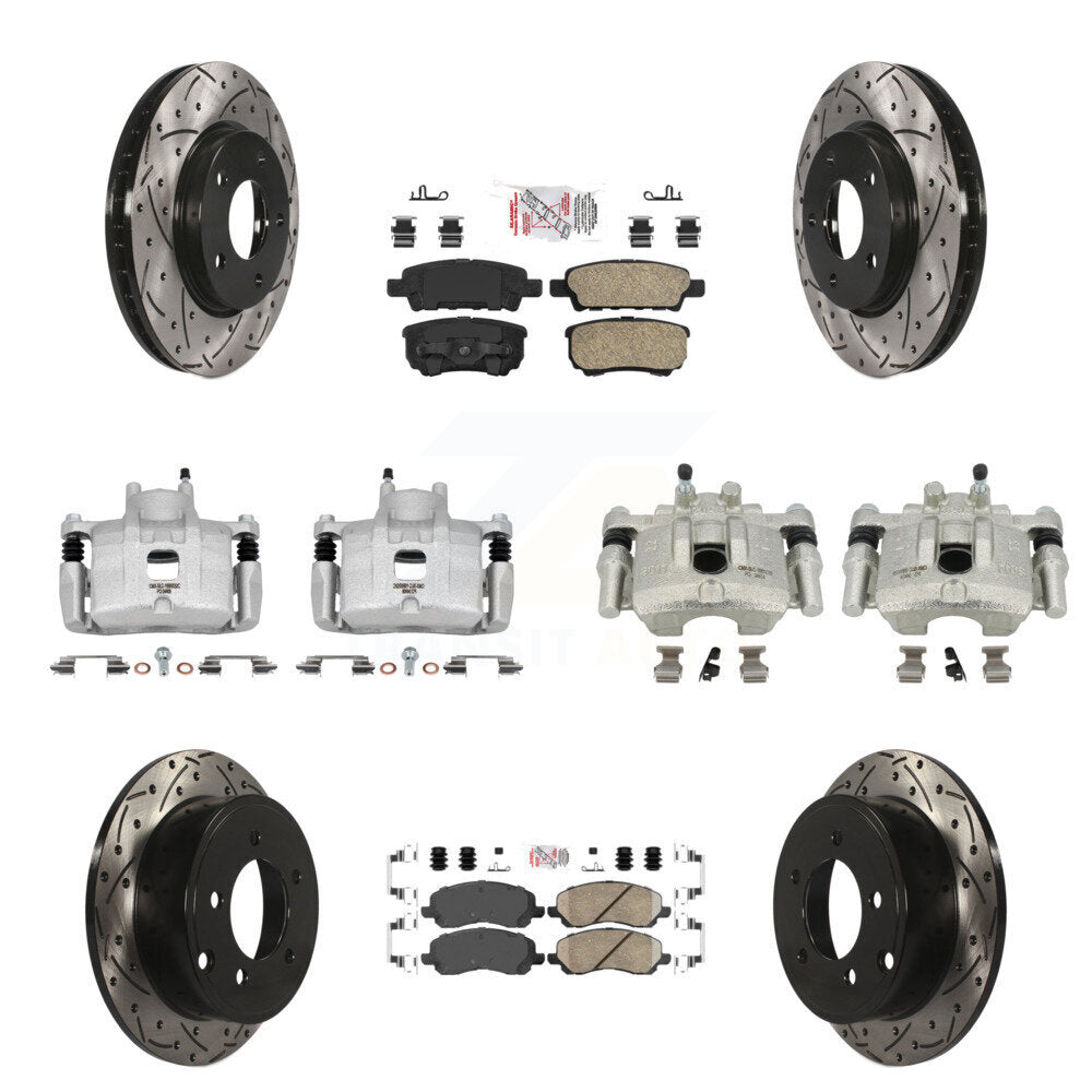 Transit Auto KCD-100558N Disc Brake Kit for 2008-2016 Mitsubishi Lancer - Front and Rear product image