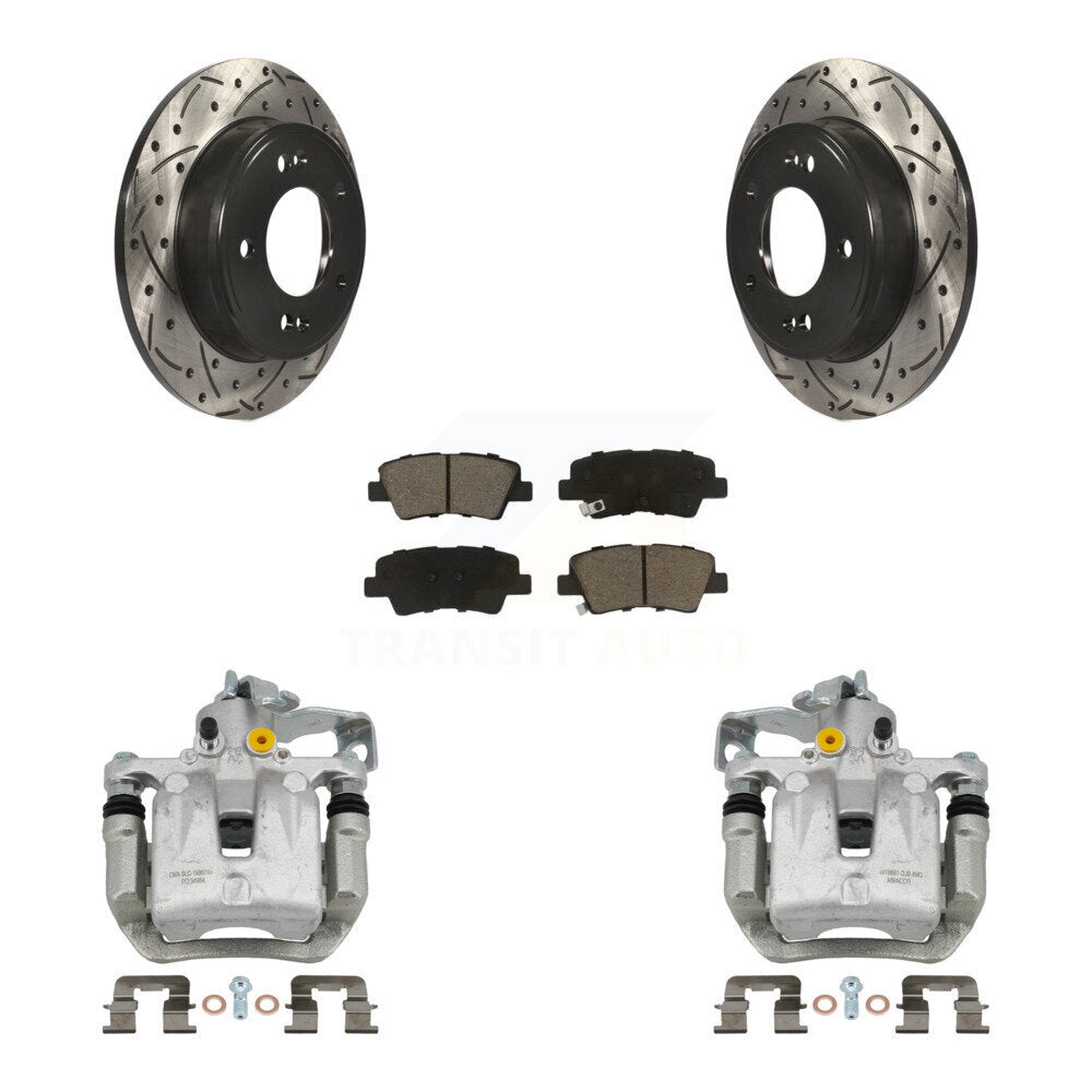 Transit Auto KCD-100564C Disc Brake Kit for 2016-2018 Hyundai Elantra GT, Kia Forte, Kia Forte5 & more - Rear product image