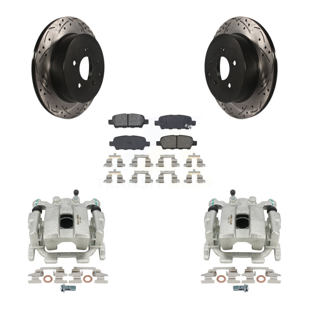 Transit Auto KCD-100567S Disc Brake Kit for 2009-2024 INFINITI Q60, INFINITI Q70L, INFINITI Q50 & more - Rear product image