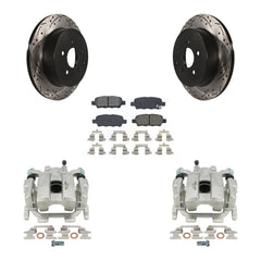 Transit Auto KCD-100567S Disc Brake Kit for 2009-2024 INFINITI Q60, INFINITI Q70L, INFINITI Q50 & more - Rear product image