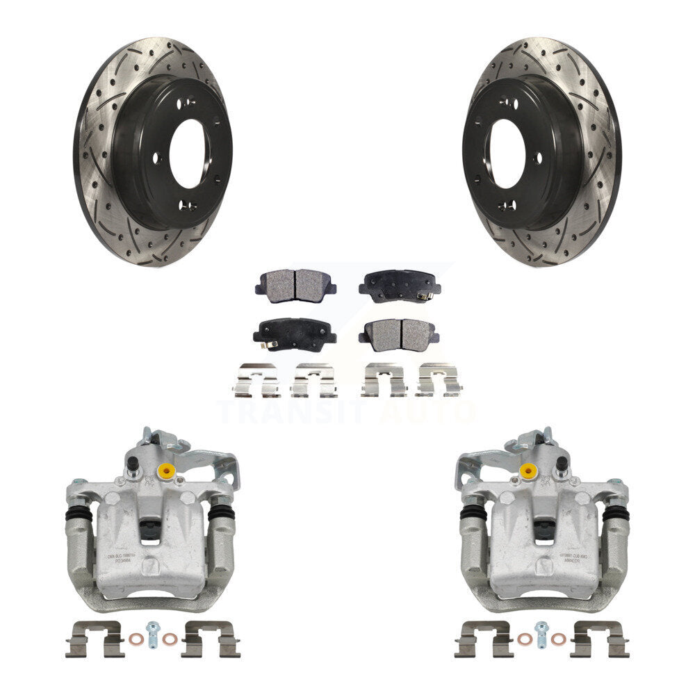 Transit Auto KCD-100569P Disc Brake Kit for 2013-2017 Hyundai Elantra GT, Kia Forte, Kia Forte Koup & more - Rear product image