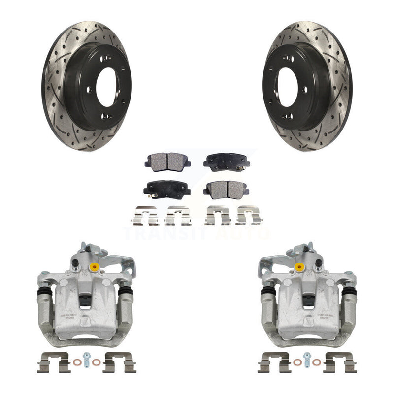 Transit Auto KCD-100569P Disc Brake Kit for 2013-2017 Hyundai Elantra GT, Kia Forte, Kia Forte Koup & more - Rear product image