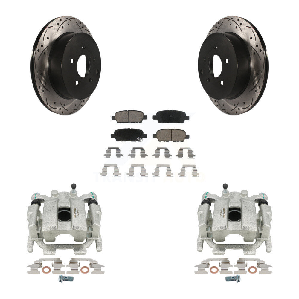 Transit Auto KCD-100575C Disc Brake Kit for 2009-2024 INFINITI Q60, INFINITI Q70L, INFINITI Q50 & more - Rear product image