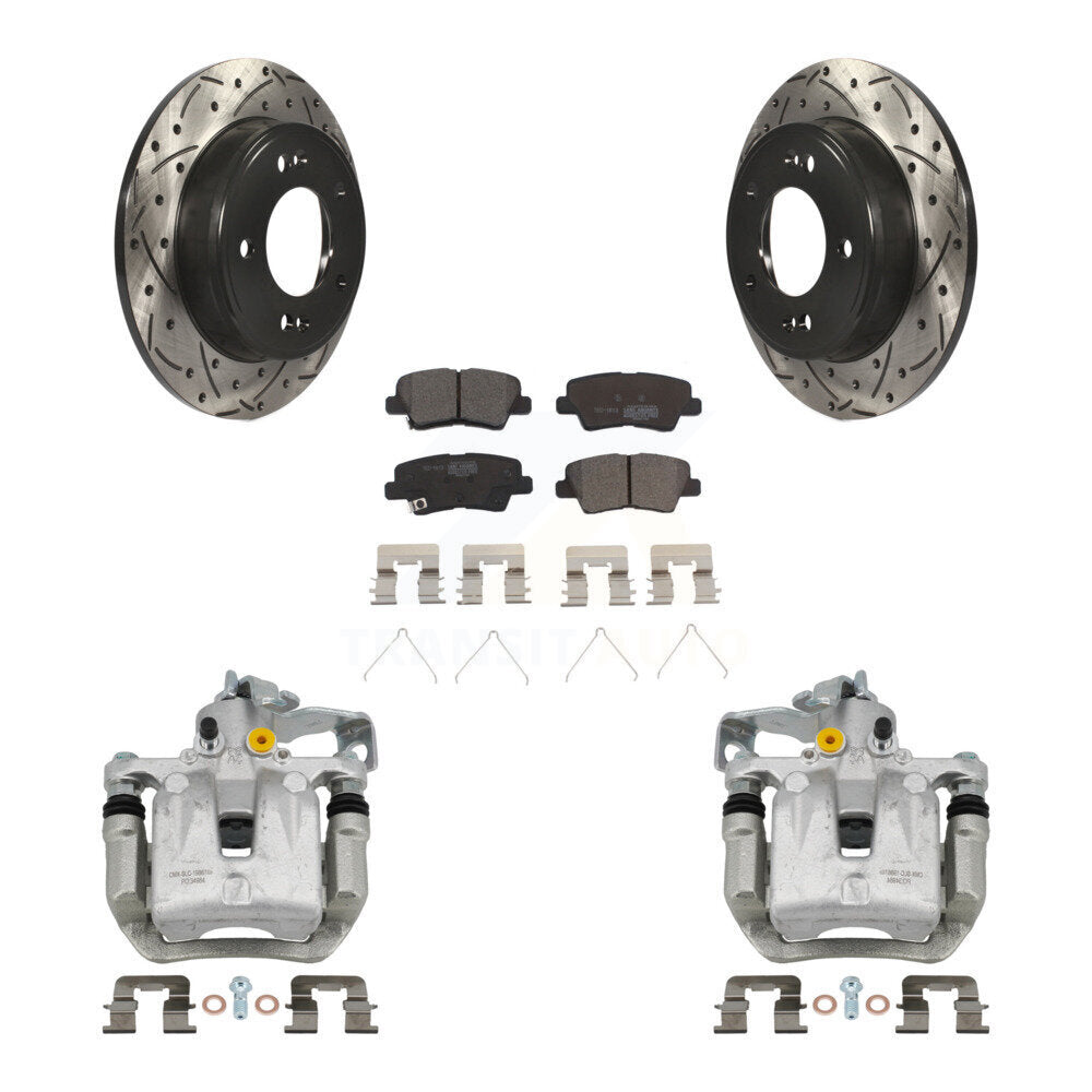 Transit Auto KCD-100575T Disc Brake Kit for 2016-2018 Hyundai Elantra GT, Kia Forte, Kia Forte5 & more - Rear product image