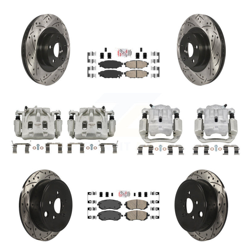 Transit Auto KCD-100577N Disc Brake Kit for 2012 Subaru Legacy - Front and Rear product image