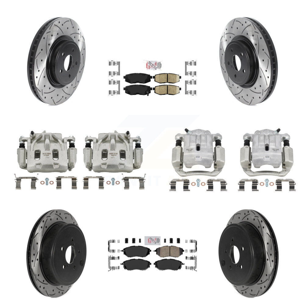 Transit Auto KCD-100581N Disc Brake Kit for 2010-2014 Subaru Legacy, Subaru Outback - Front and Rear product image