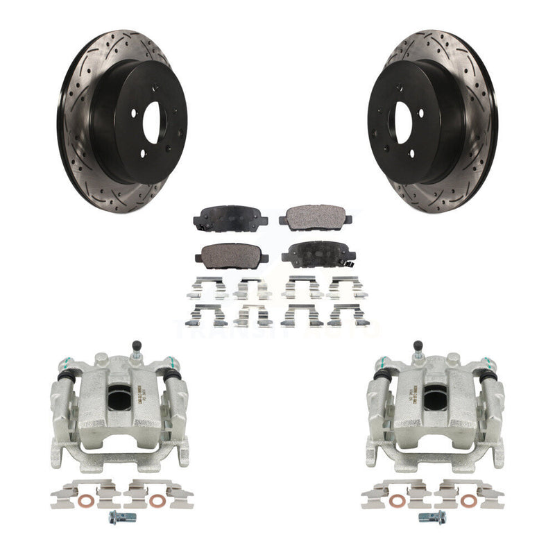 Transit Auto KCD-100582P Disc Brake Kit for 2009-2024 INFINITI Q60, INFINITI Q70L, INFINITI Q50 & more - Rear product image
