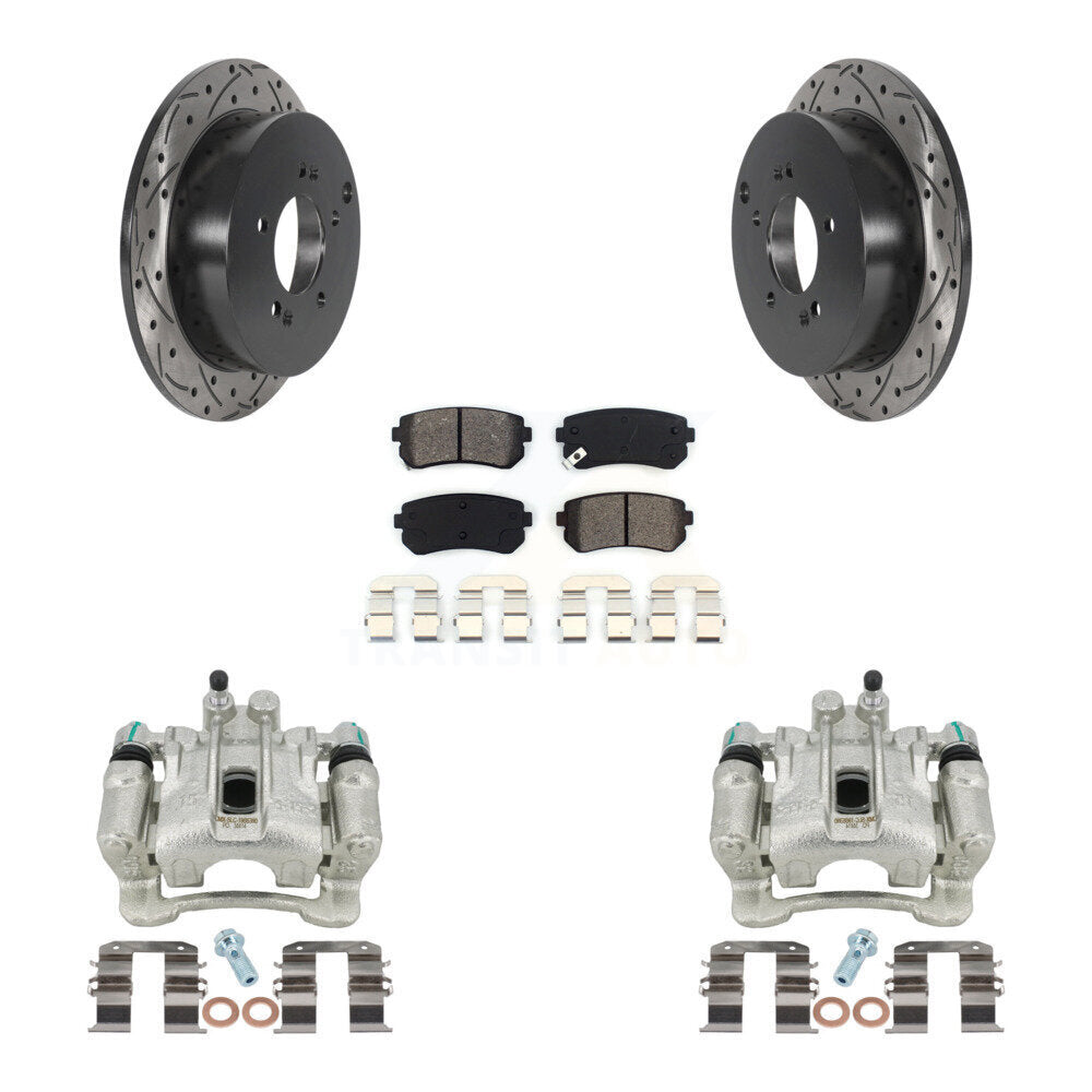 Transit Auto KCD-100584S Disc Brake Kit for 2010-2016 Kia Sportage, Hyundai Tucson - Rear product image