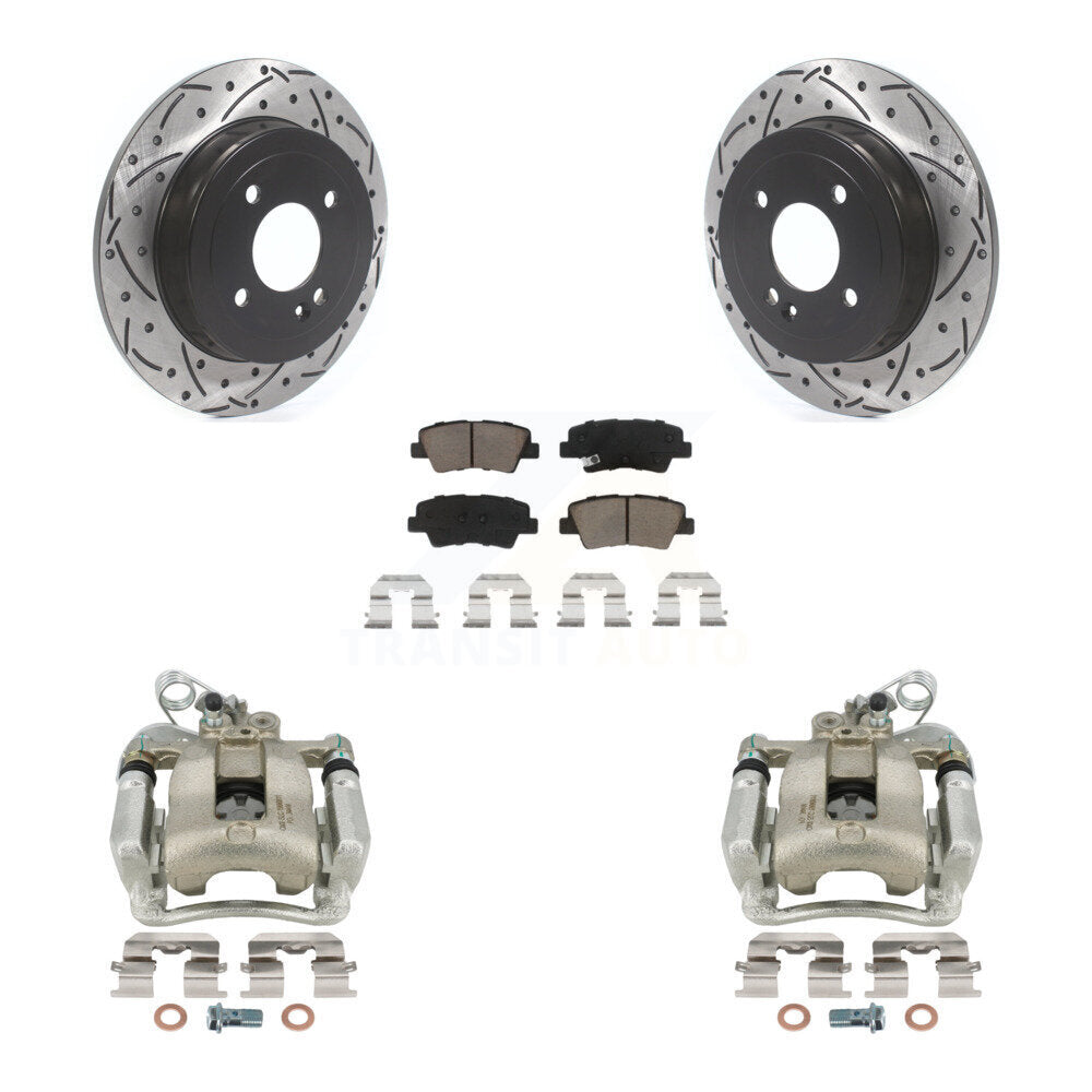 Transit Auto KCD-100587C Disc Brake Kit for 2012-2017 Kia Rio - Rear product image