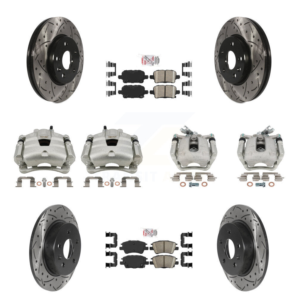 Transit Auto KCD-100587N Disc Brake Kit for 2017-2019 Chevrolet Cruze - Front and Rear product image