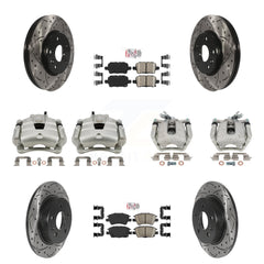 Transit Auto KCD-100587N Disc Brake Kit for 2017-2019 Chevrolet Cruze - Front and Rear product image
