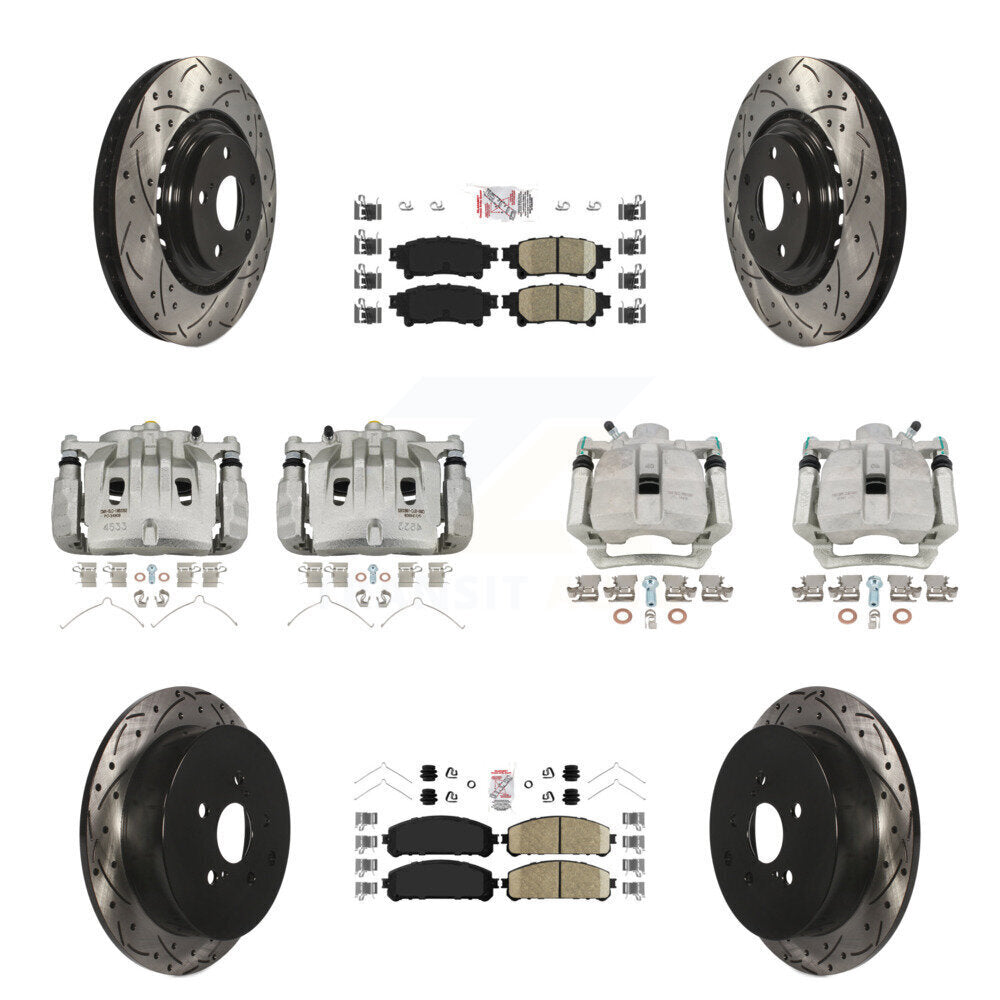 Transit Auto KCD-100589N Disc Brake Kit for 2012-2015 Lexus RX350, Lexus RX450h - Front and Rear product image