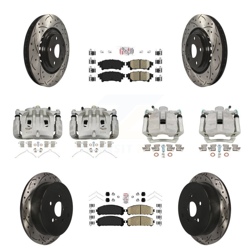 Transit Auto KCD-100589N Disc Brake Kit for 2012-2015 Lexus RX350, Lexus RX450h - Front and Rear product image