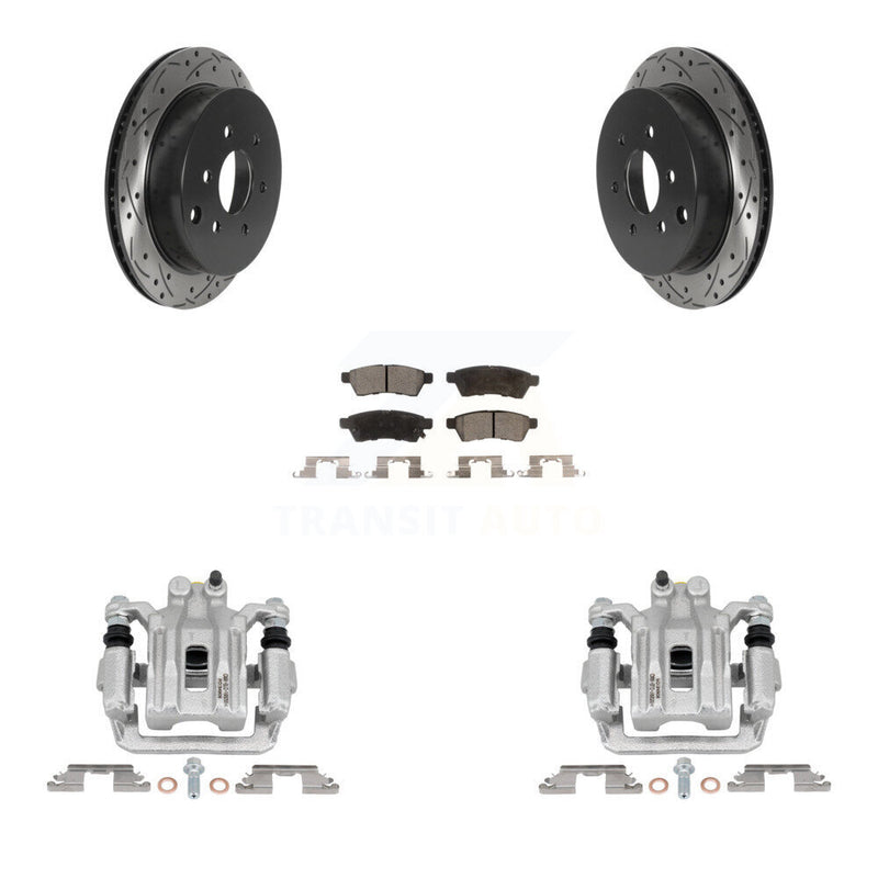 Transit Auto KCD-100589P Disc Brake Kit for 2005-2022 Suzuki Equator, Nissan Xterra, Nissan Frontier - Rear product image