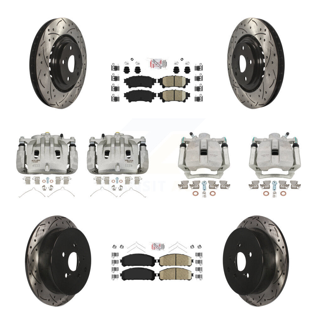Transit Auto KCD-100590N Disc Brake Kit for 2012-2015 Lexus RX350, Lexus RX450h - Front and Rear product image